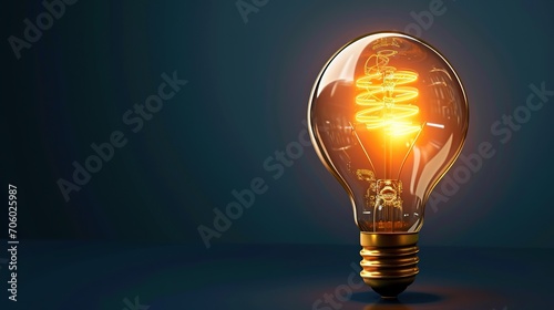 Copyright protect idea concept, author rights and patent intellectual property, Copyright icon inside light bulb