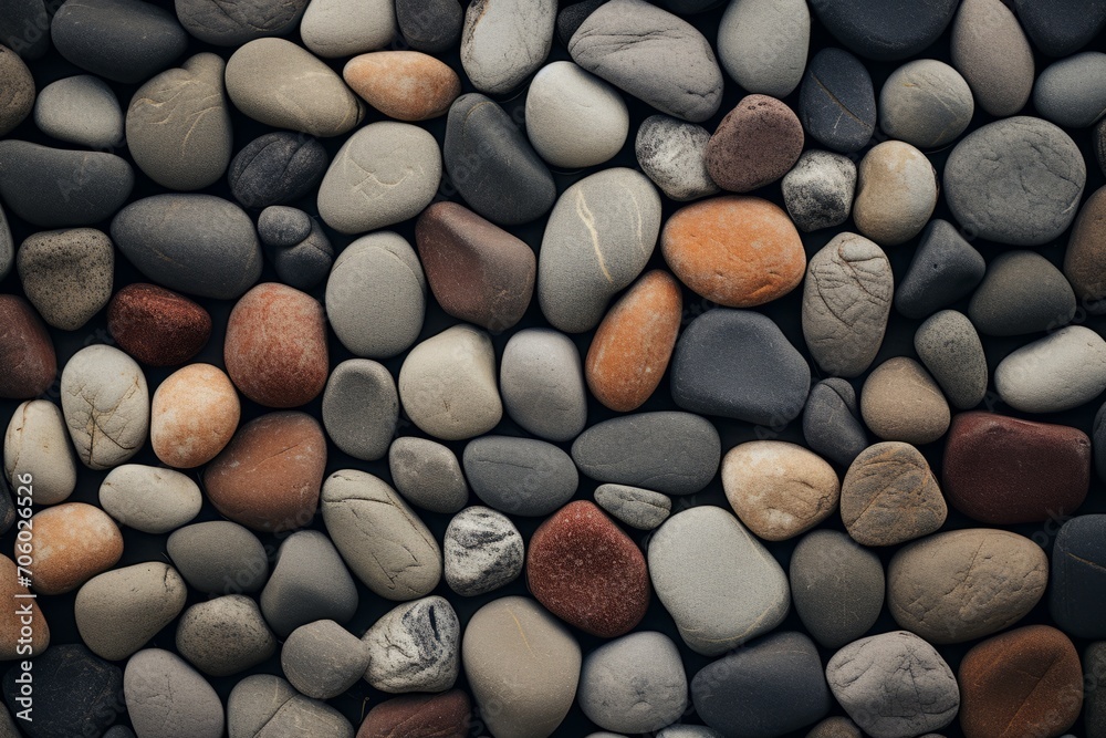 The background is made of colorful pebbles. The background is made of colorful pebbles.