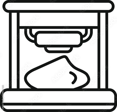 Cellular bioprinting icon outline vector. Medical science dna. Organ healthcare