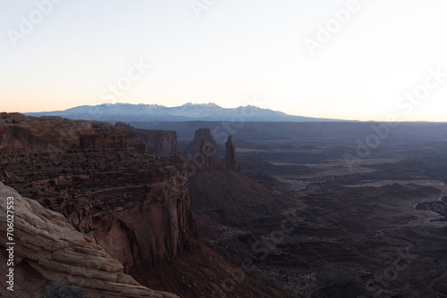 canyon landscape during sunrise