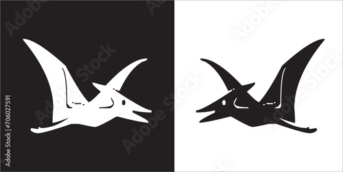 Illustration vector graphics of dinosaur icon