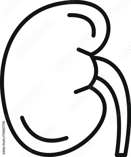 Human organ icon outline vector. Science transplant. Cell bioprinting