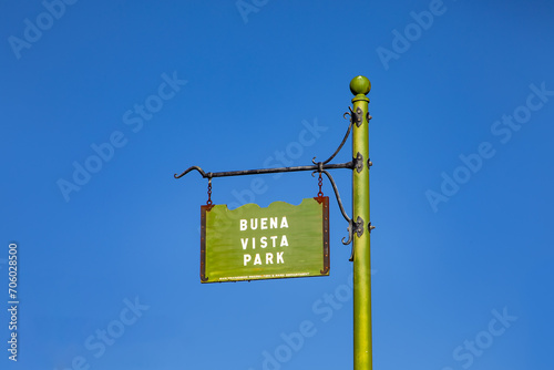 Photography signage buena vista park in San Francisco