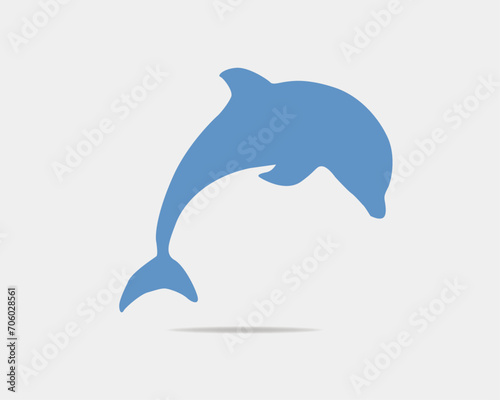 dolphin isolated on white