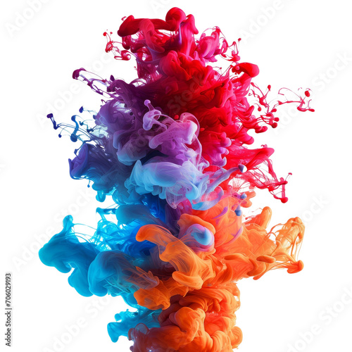 Multicolored Liquid Suspended in the Air, Abstract Background Image