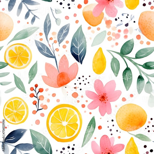 Seamless patterns featuring flowers, leaves, and botanical elements ,Simple and minimalistic patterns