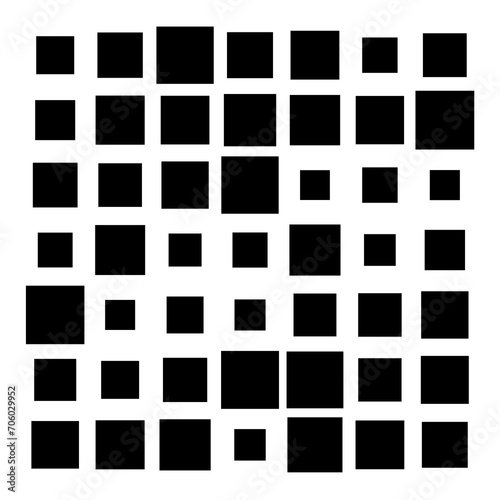 set of black squares