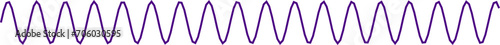 An abstract transparent curvy sine wave shape line design element.