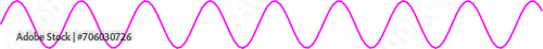 An abstract transparent curvy sine wave shape line design element.