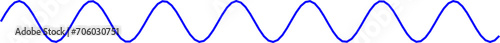 An abstract transparent curvy sine wave shape line design element.