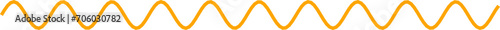 An abstract transparent curvy sine wave shape line design element.