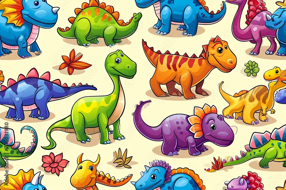 Fototapeta premium dinosaurs background