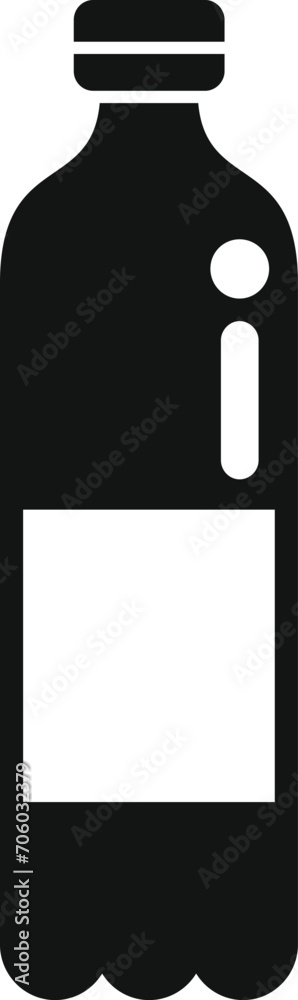 Mineral water bottle icon simple vector. Drinking machine supply. Selling snack Mineral water bottle icon simple vector. Drinking machine supply. Selling snack