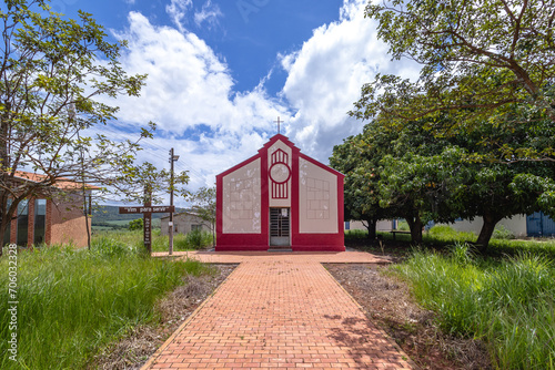 igreja na cidade de Costa Rica, Estado do Mato Grosso do Sul, Brasil photo