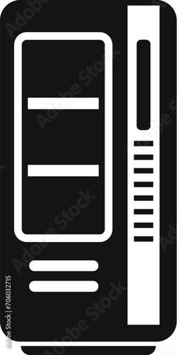 Supply food snack icon simple vector. Sell food. Polymer machine