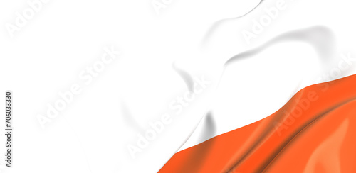 Polish flag. Poland flag. F...