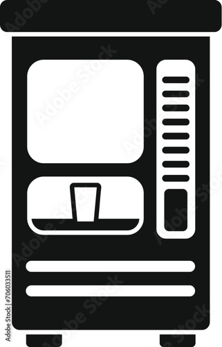 Distributing vessel drink icon simple vector. Food portable. Snack vending