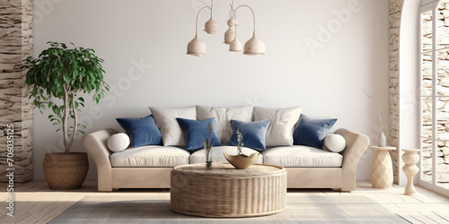 modern living room minimalist interior