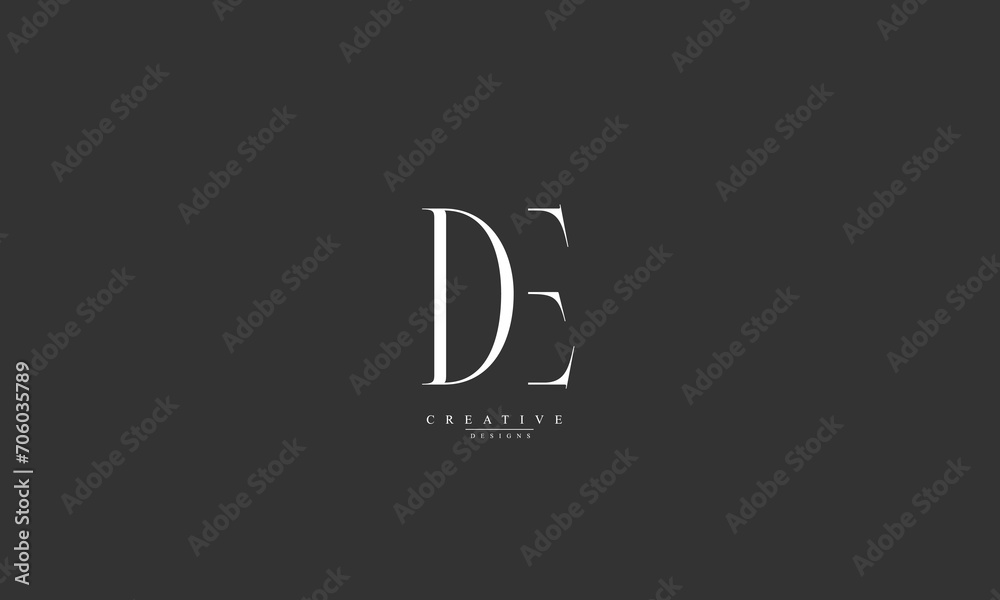 Alphabet letters Initials Monogram logo DE ED D E Alphabet letters Initials Monogram logo DE ED D E