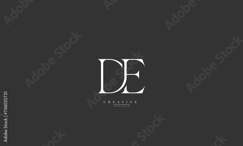 Alphabet letters Initials Monogram logo DE ED D E