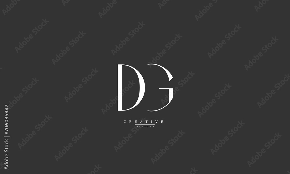 Alphabet letters Initials Monogram logo DG GD D G Alphabet letters Initials Monogram logo DG GD D G