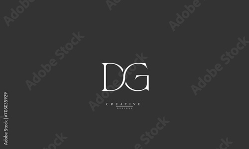 Alphabet letters Initials Monogram logo DG GD D G