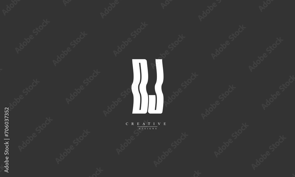 Alphabet letters Initials Monogram logo DJ JD D J Alphabet letters Initials Monogram logo DJ JD D J