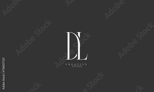Alphabet letters Initials Monogram logo DL LD D L