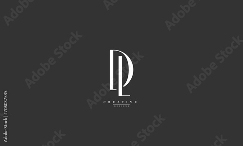 Alphabet letters Initials Monogram logo DL LD D L