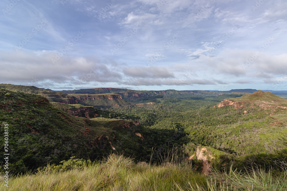 Fototapeta premium paisagem natural na cidade de Costa Rica, Estado do Mato Grosso do Sul, Brasil