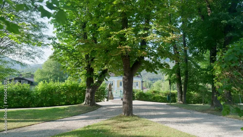 Park and Trees in Payerbach, Austria Park and Trees in Payerbach, Austria