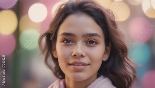 Rosto e olhos feminino 