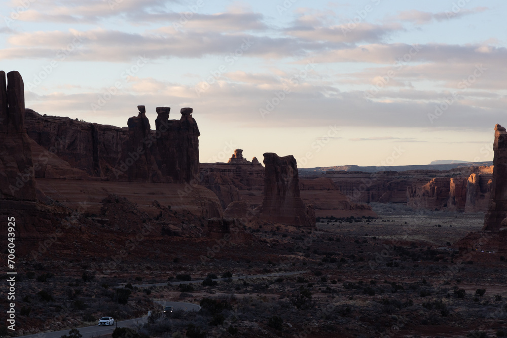 rock formations at arches national park 