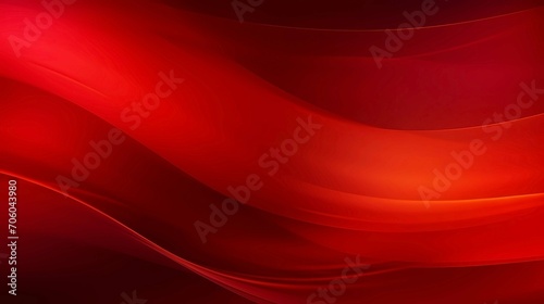 Abstract red background with smooth lines, Generative AI illustrations.
