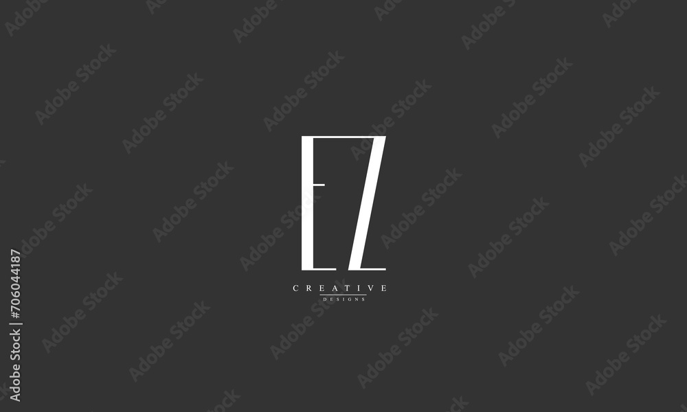 Alphabet letters Initials Monogram logo EZ ZE E Z Alphabet letters Initials Monogram logo EZ ZE E Z
