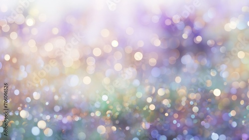 Dreamlike Sparkle: A Shimmering Bokeh Background in Pastel Tones, Horizontal Poster or Sign with Open Empty Copy Space for Text   © Distinctive Images