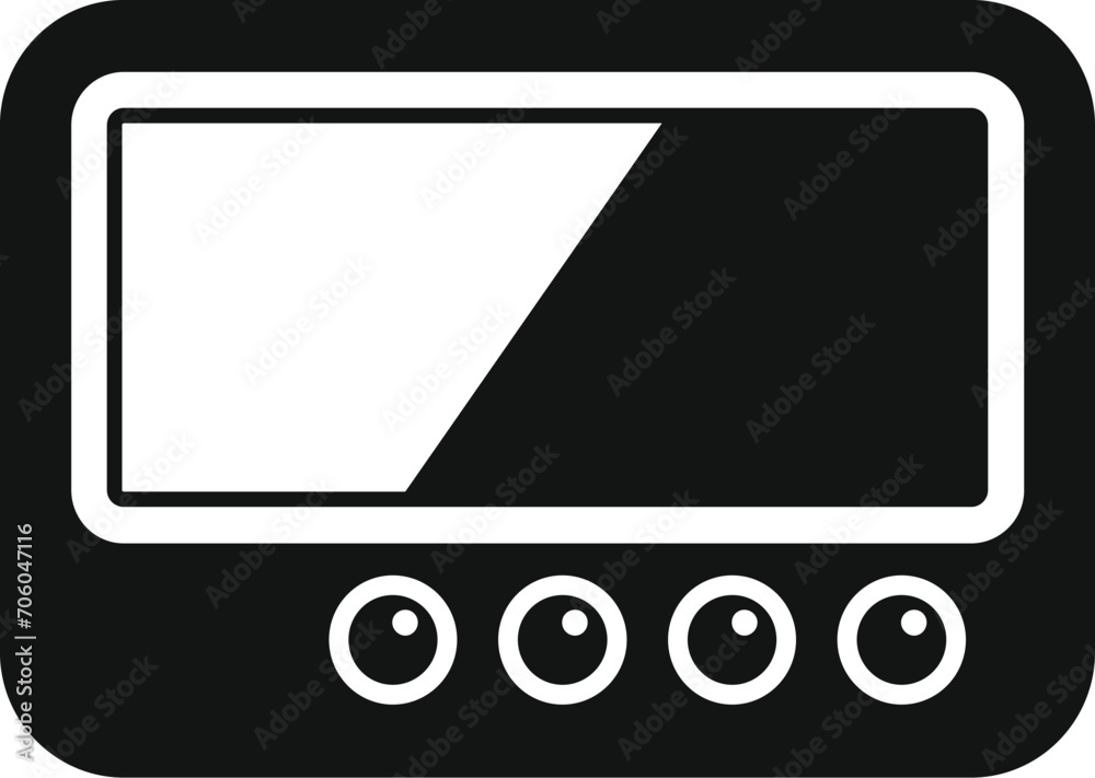 Carsharing taximeter icon simple vector. Traffic face app. Public service Carsharing taximeter icon simple vector. Traffic face app. Public service