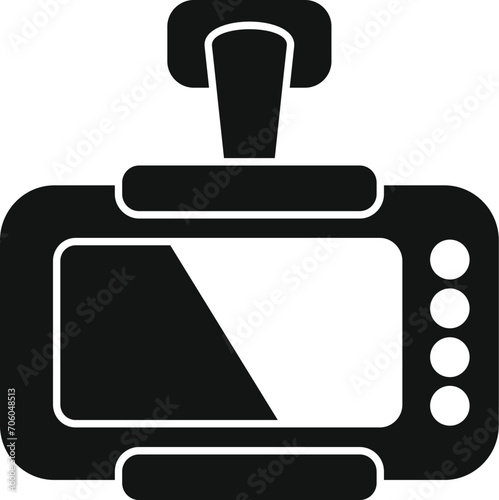 Taximeter monitor device icon simple vector. Transport counter ride. Vehicle city