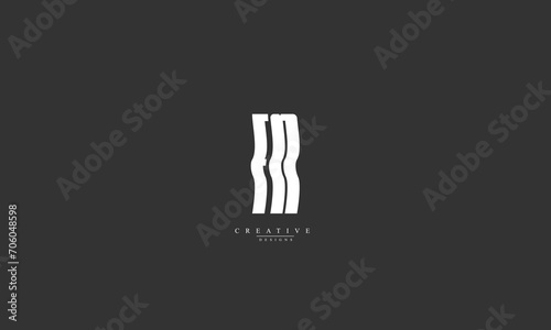 Alphabet letters Initials Monogram logo FN NF F N