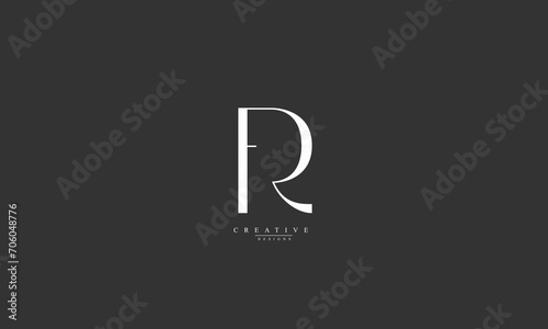 Alphabet letters Initials Monogram logo FR RF F R photo