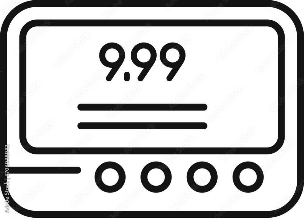 Taximeter trip icon outline vector. Cab app. Driver speed service Taximeter trip icon outline vector. Cab app. Driver speed service