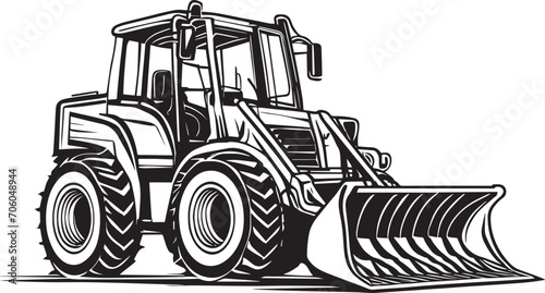 Front End Loader Illustration