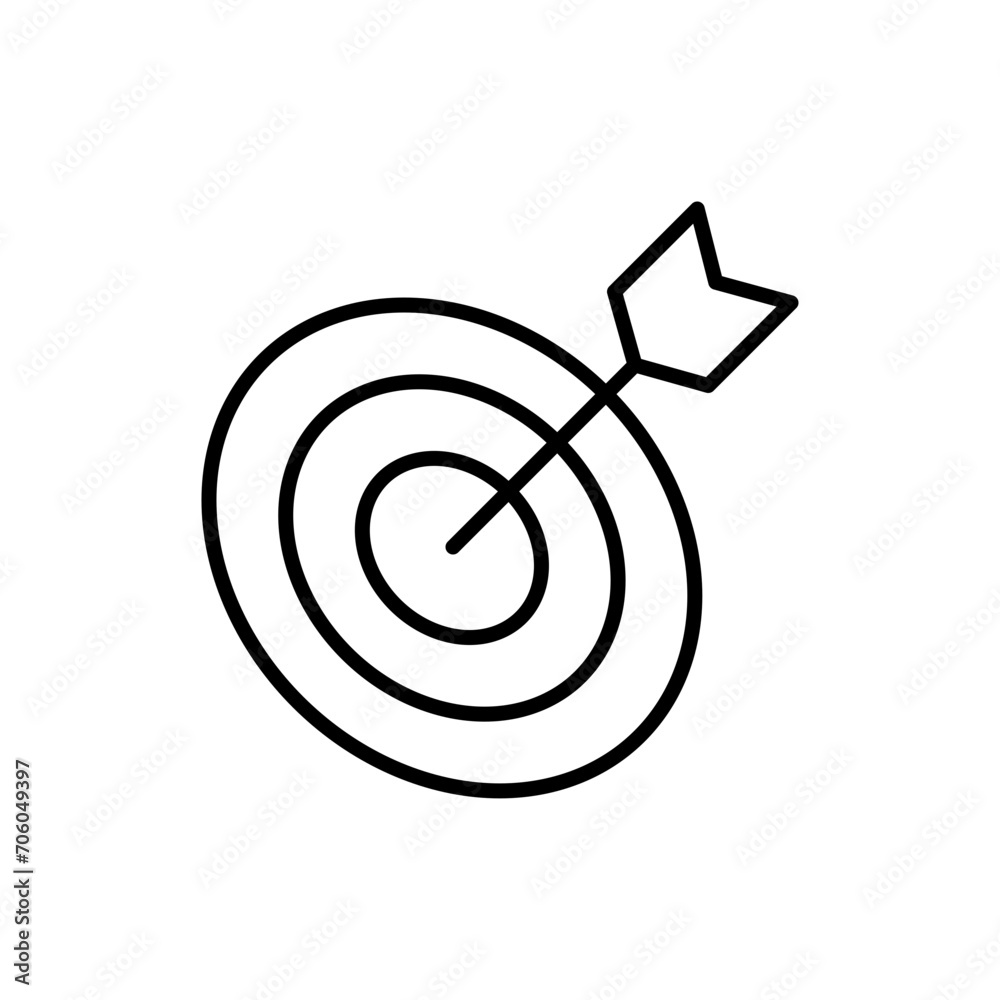 Dartboard outline icons, minimalist vector illustration ,simple transparent graphic element .Isolated on white background Dartboard outline icons, minimalist vector illustration ,simple transparent graphic element .Isolated on white background