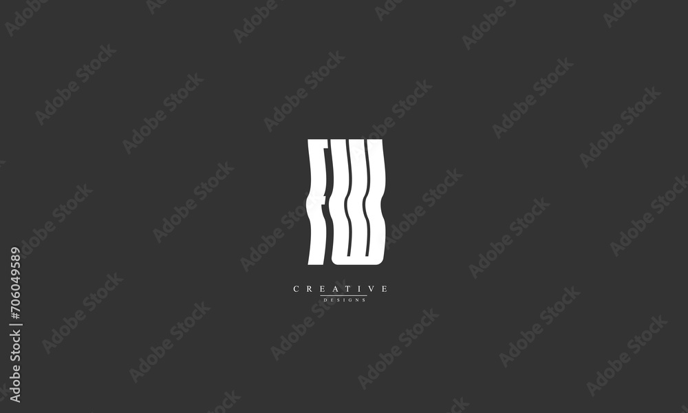 Alphabet letters Initials Monogram logo FW WF F W Alphabet letters Initials Monogram logo FW WF F W