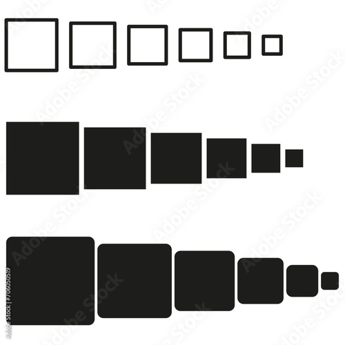 square geometric arrangement. Vector illustration. EPS 10.