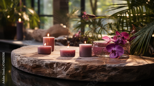 Embrace the Serenity: Aromatic Candle Delight for Ultimate Holiday Relaxation & Beauty, generative AI
