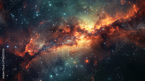 Photo of the heavenly vault, on which billions of stars flare up, creating an amazing space landsc photo