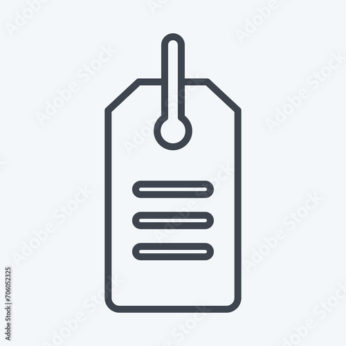 Icon Discount. related to Black Friday symbol. shopping. simple illustration