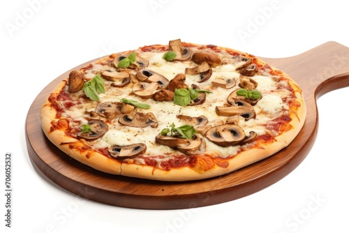 pizza on a white background 