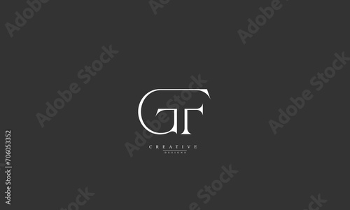 Alphabet letters Initials Monogram logo GF FG G F photo